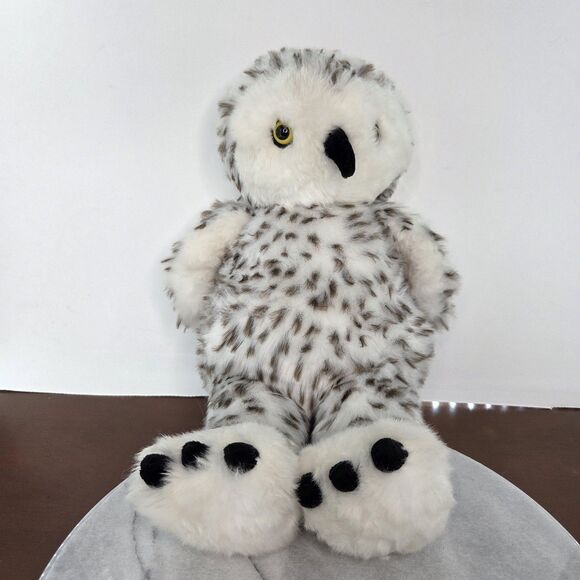 Build-A-Bear Workshop Snowy Owl Plush Stuffed Animal Soft Toy BABW White Gray - Picture 1 of 7